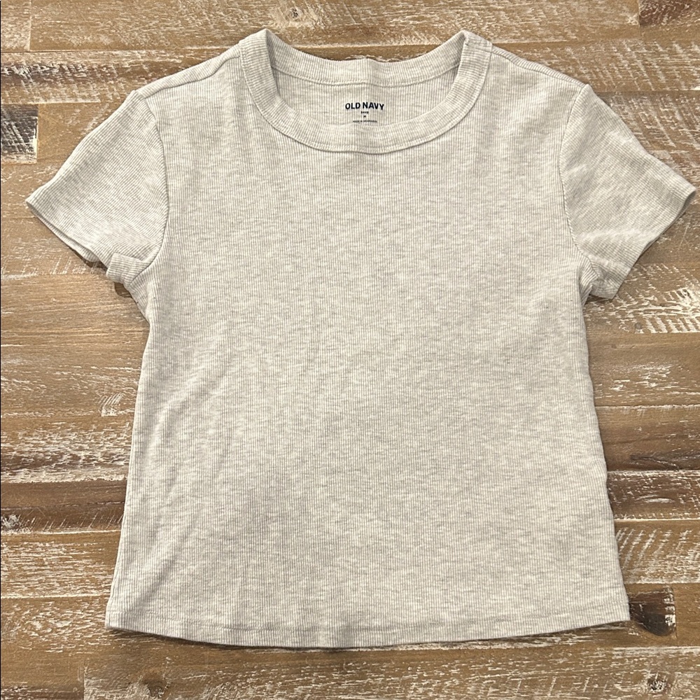Old Navy  Light Gray Short Sleeve Tee